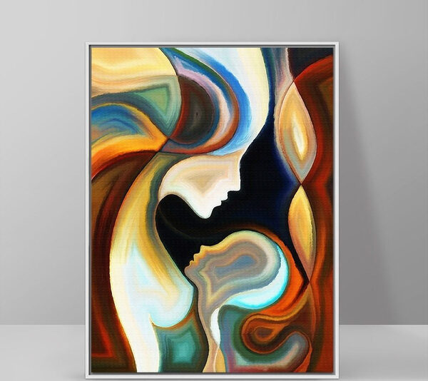 Profils abstraits aux couleurs vives Tableaux Profils abstraits aux couleurs vives
