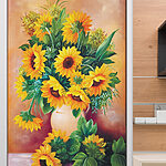 Tableaux Peinture de tournesols dans un vase