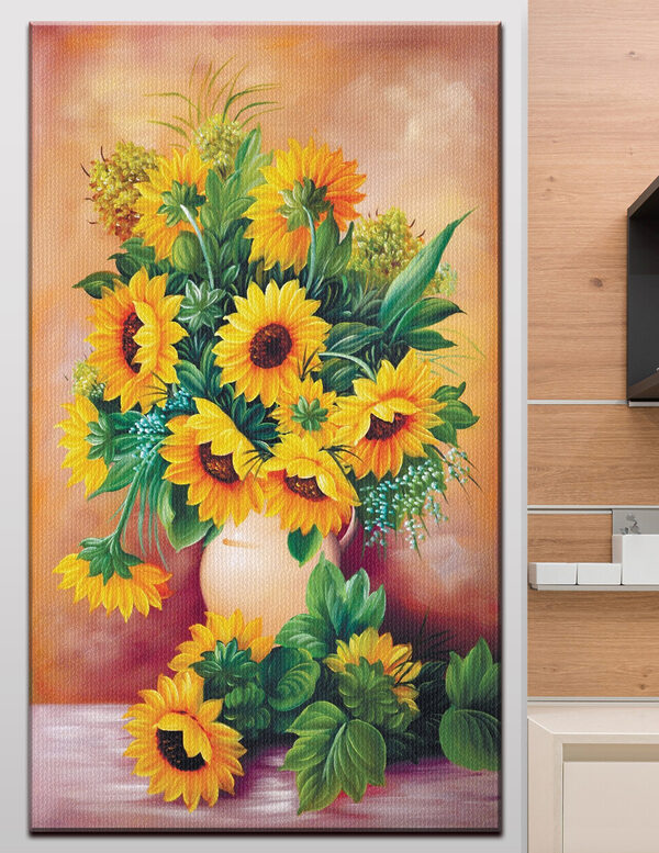 Peinture de tournesols dans un vase Tableaux Peinture de tournesols dans un vase