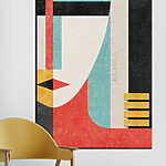 Tableaux Affiche géométrique abstraite du Bauhaus.