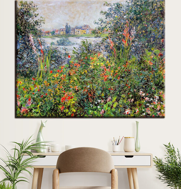 Fleurs colorées sous un ciel lumineux Tableaux Fleurs colorées sous un ciel lumineux