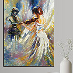 Tableaux Peinture d'une femme jouant du violon