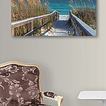 Tableaux Ciel bleu avec nuages blancs