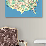Tableaux Carte des États-Unis