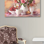 Tableaux Peinture de fleurs dans un vase