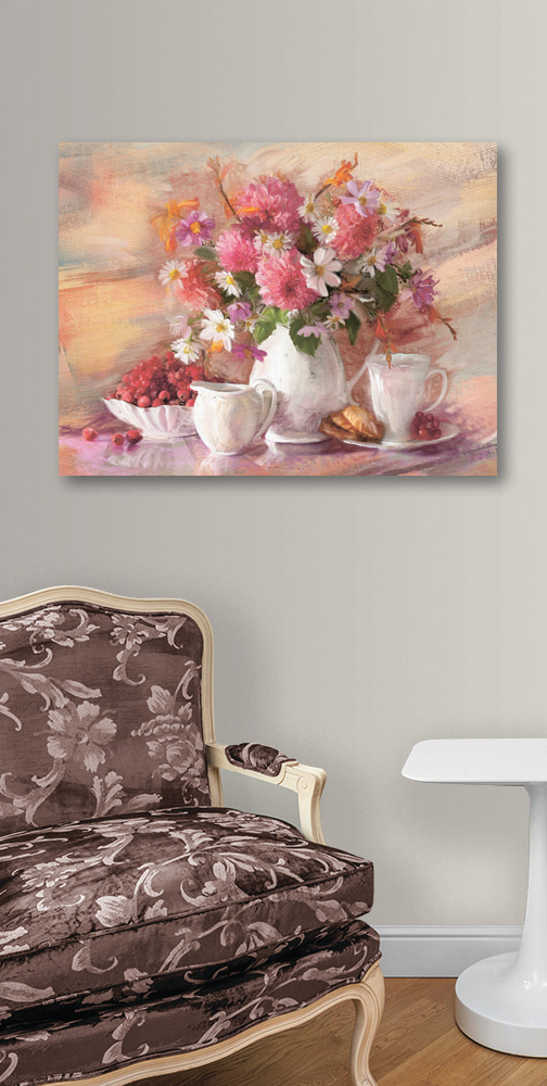 Peinture de fleurs dans un vase Tableaux Peinture de fleurs dans un vase