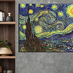Tableaux Peinture d'une nuit étoilée