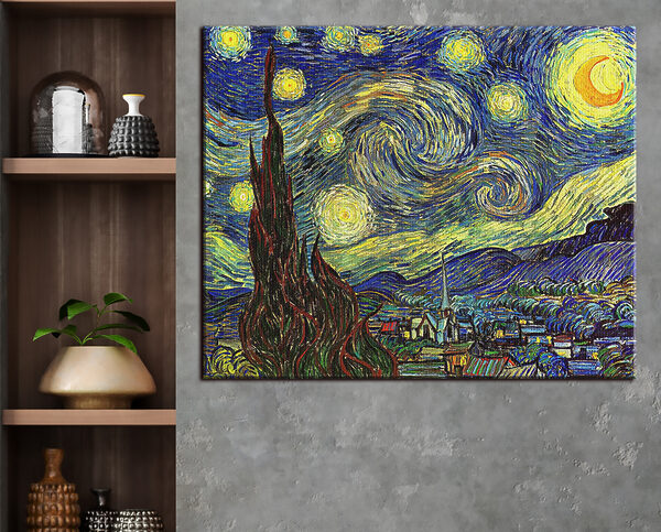 Peinture d'une nuit étoilée Tableaux Peinture d'une nuit étoilée