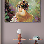 Tableaux Peinture d'une tête de femme