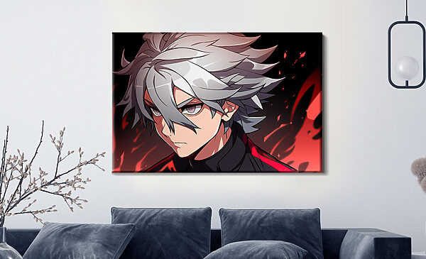 Caricature d'un homme aux cheveux blancs Tableaux Caricature d'un homme aux cheveux blancs
