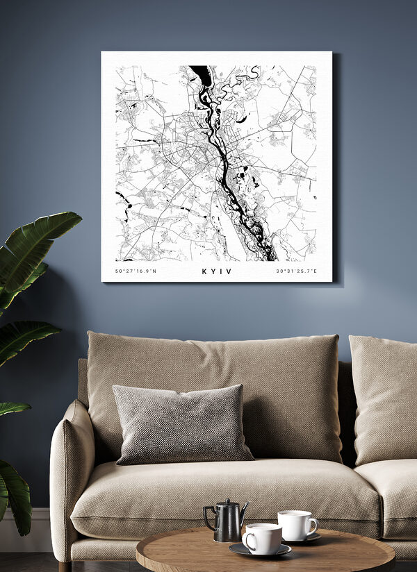 Carte d'une ville Tableaux Carte d'une ville