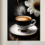 Tableaux Arôme floral tourbillonnant au-dessus de l'espresso.