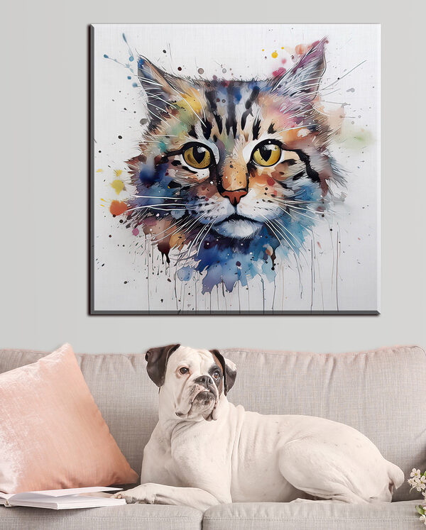 Peinture d'un chat Tableaux Peinture d'un chat