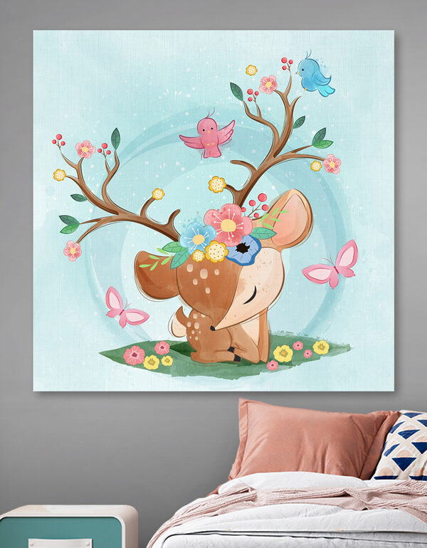 Caricature d'un oiseau rose Tableaux Caricature d'un oiseau rose