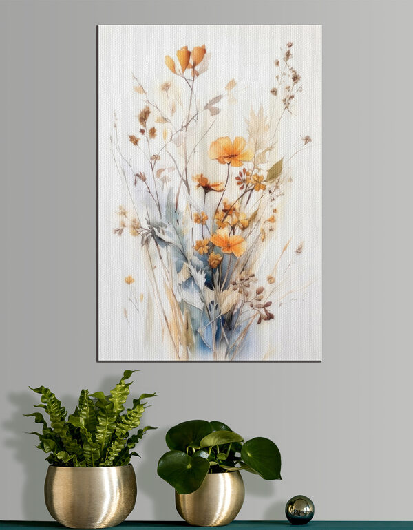 Délicate composition florale peinte à l'aquarelle Tableaux Délicate composition florale peinte à l'aquarelle