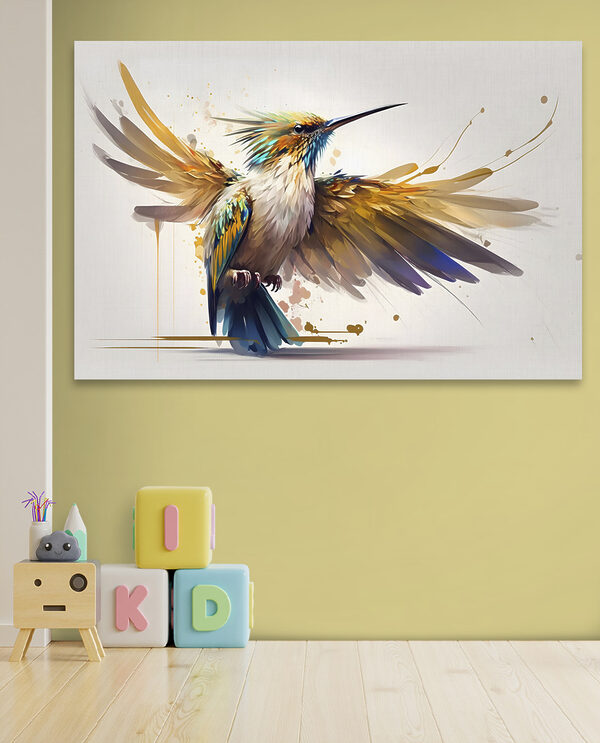 Oiseau coloré aux ailes déployées Tableaux Oiseau coloré aux ailes déployées
