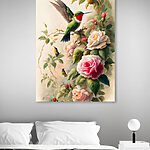Tableaux Image floue d'un oiseau
