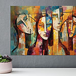 Tableaux Peinture d'un visage de femme