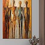 Tableaux Peinture d'un groupe de personnes