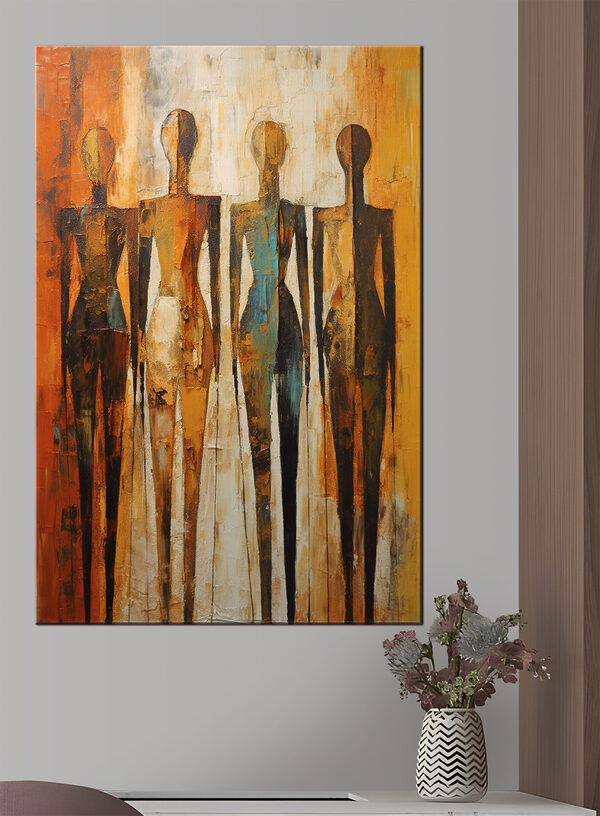 Peinture d'un groupe de personnes Tableaux Peinture d'un groupe de personnes