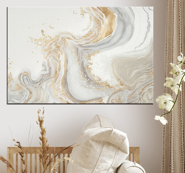 Élégant tourbillon de marbre avec éclaboussures Tableaux Élégant tourbillon de marbre avec éclaboussures