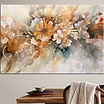 Tableaux Aquarelle florale fusionnant en harmonie.