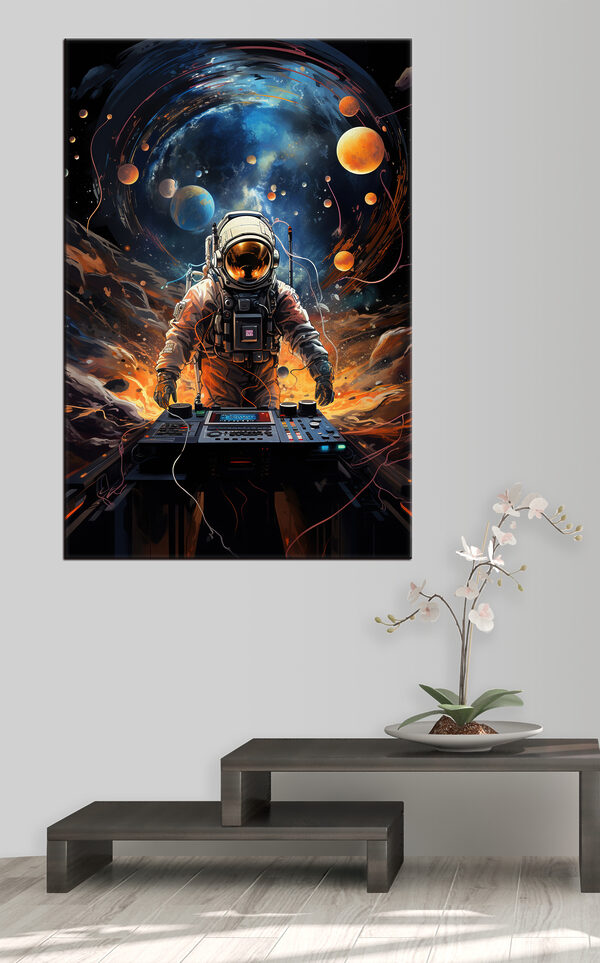 L'astronaute DJ fait vibrer le cosmos Tableaux L'astronaute DJ fait vibrer le cosmos