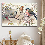 Tableaux Groupe d'oiseaux sur une branche