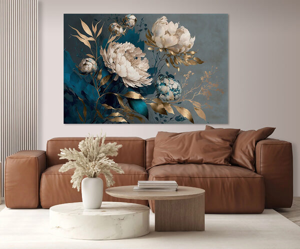 Des fleurs élégantes sur une toile de fond riche Tableaux Des fleurs élégantes sur une toile de fond riche