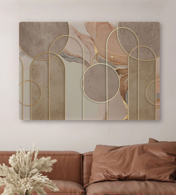 Tableaux Tableaux Motif géométrique abstrait avec des cercles (UGS : s34773)