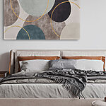 Tableaux Motif abstrait de cercles et d'anneaux.
