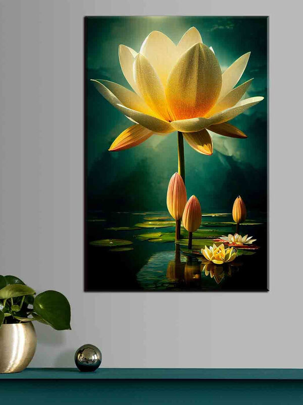 Lotus en fleurs au milieu d'eaux tranquilles Tableaux Lotus en fleurs au milieu d'eaux tranquilles
