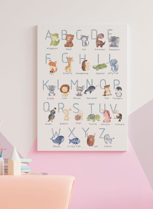D'adorables animaux de l'alphabet pour les enfants Tableaux D'adorables animaux de l'alphabet pour les enfants