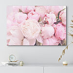 Tableaux Pivoines rose tendre en fleur.