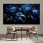 Tableaux Pétales bleus avec des textures douces.