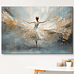 Tableaux Peinture d'une femme en robe blanche