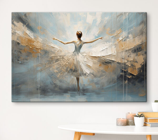 Peinture d'une femme en robe blanche Tableaux Peinture d'une femme en robe blanche