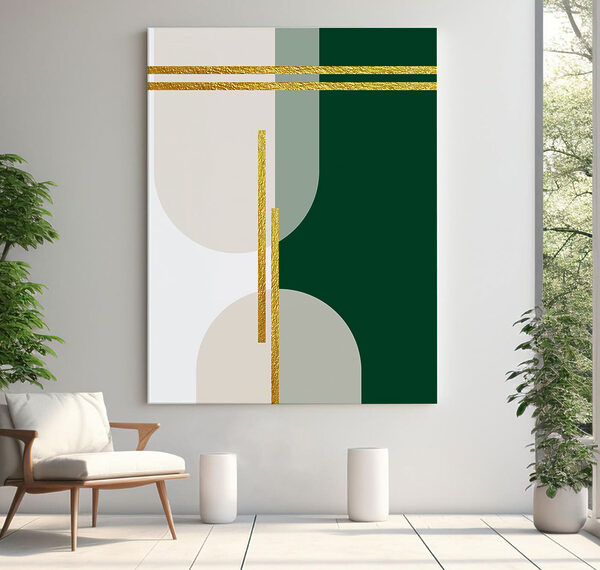 Tableaux Tableaux Des lignes élégantes dans des teintes modernes art (UGS : s35943)