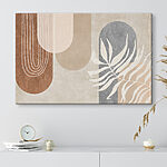 Tableaux Lignes blanches sur une surface brune