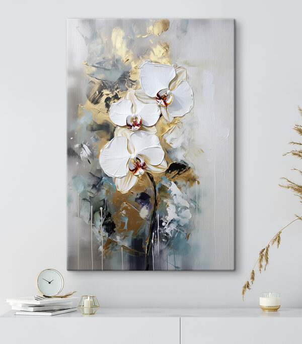 Peinture de fleurs blanches Tableaux Peinture de fleurs blanches