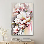 Tableaux Fleurs élégantes dans un style aquarelle artistique.