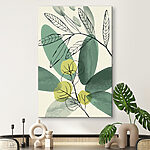 Tableaux Feuilles stylisées aux formes abstraites