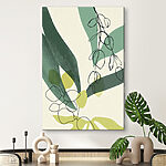 Tableaux Feuillage abstrait dans des verts apaisants.