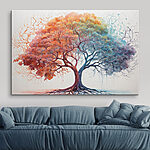 Tableaux Arbre avec des feuilles de différentes couleurs