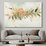 Tableaux Peinture de fleurs et de feuilles