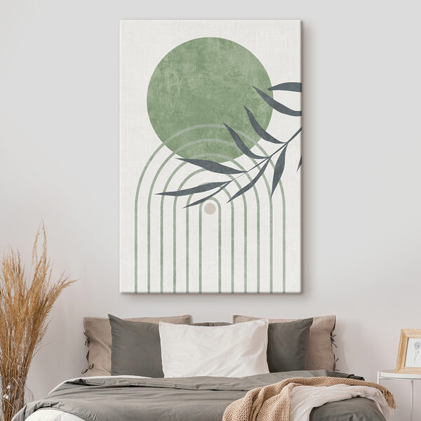 Papier peint rayé vert et blanc Tableaux Papier peint rayé vert et blanc