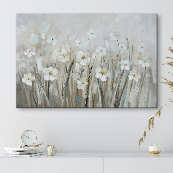Peinture de fleurs blanches Tableaux Peinture de fleurs blanches