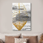 Tableaux Découpage d'une femme en papier jaune