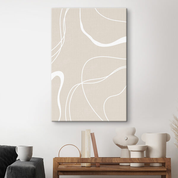 Lignes blanches sur fond gris Tableaux Lignes blanches sur fond gris
