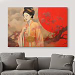Tableaux Femme en kimono